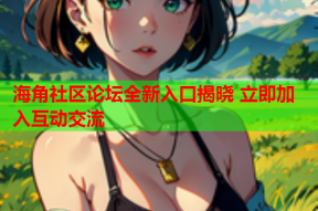 海角社区论坛全新入口揭晓 立即加入互动交流