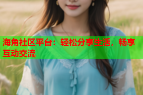 海角社区平台：轻松分享生活，畅享互动交流