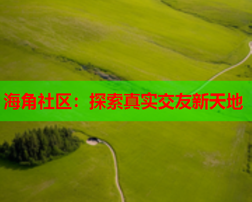 海角社区：探索真实交友新天地  第1张