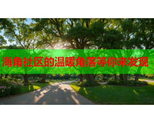 海角社区的温暖角落等你来发现  第1张