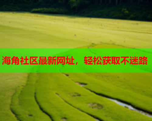 海角社区最新网址，轻松获取不迷路  第2张