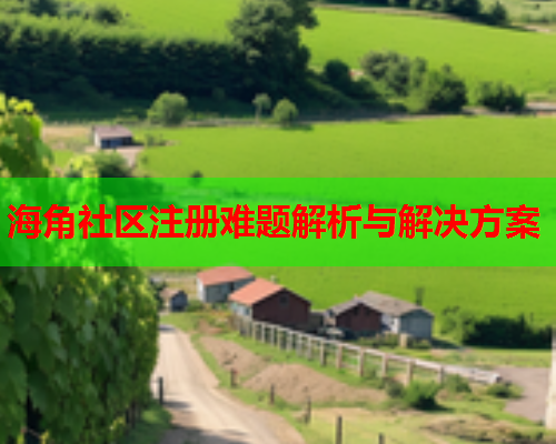 海角社区注册难题解析与解决方案  第1张